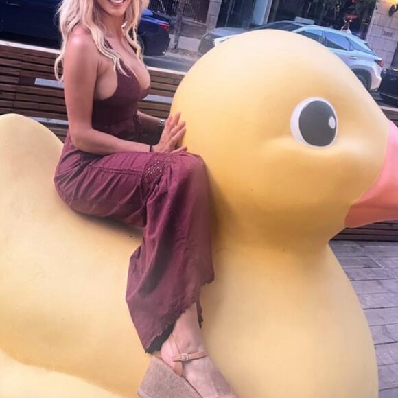 Free People Freya Crochet One Piece Jumpsuit in Brown XL NWT - Picture 7 of 11